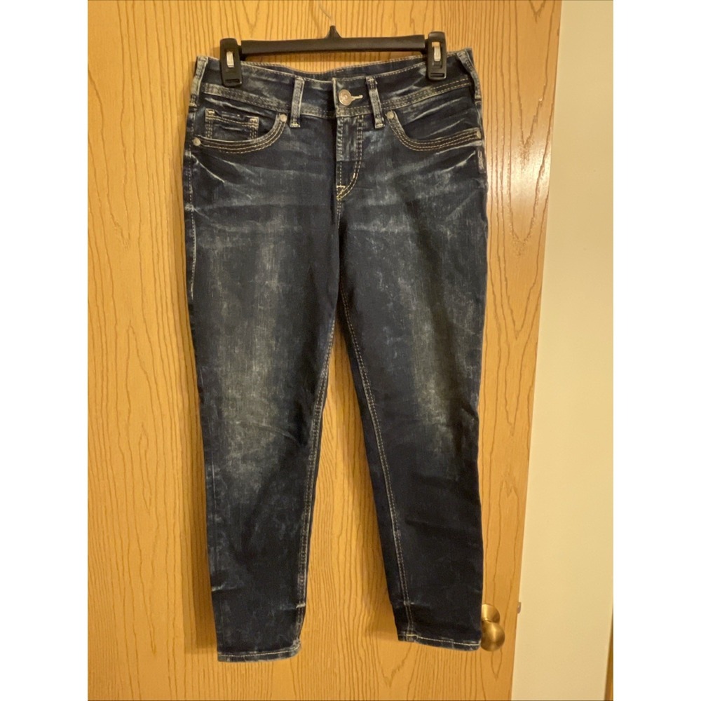 Silver Jeans, Co Suzuki Ankle Jeans Women's 29 Dark Acid Wash Mid Rise Stretch‎